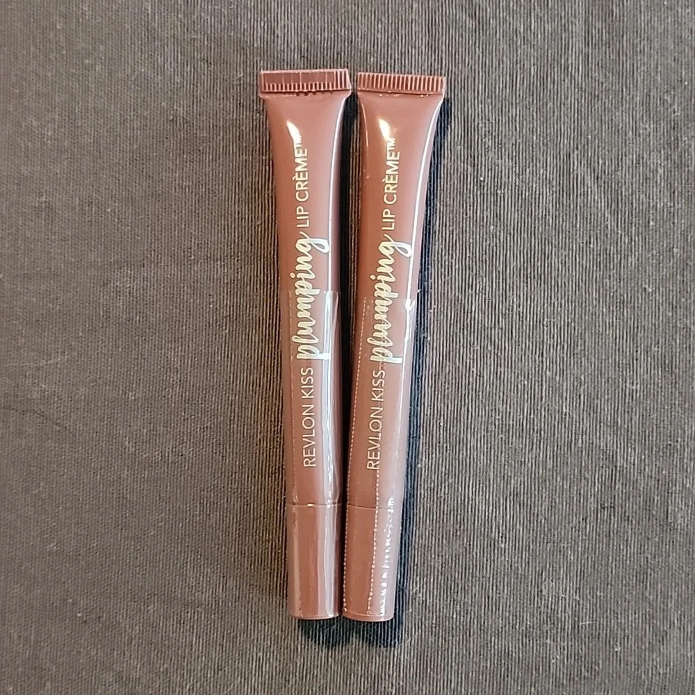 (2) Revlon Kiss Plumping Lip Creme-525 Barely Blush